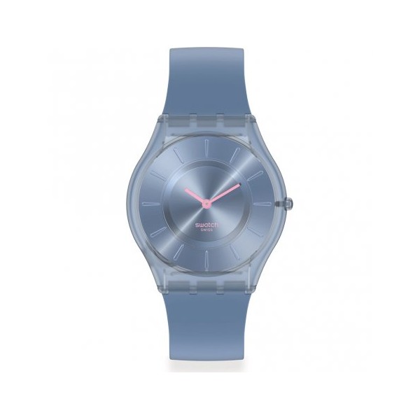 Montre Femme SWATCH Monthly Drops Denim Blue Bleu - SS08N100