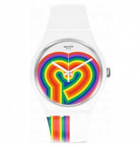 Montre Unisexe SWATCH NewGent Battre l'amour Arc-en-ciel - SUOW171