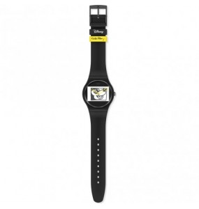 Montre Unisexe SWATCH Les Originales Mickey blanc sur noir - SUOZ337