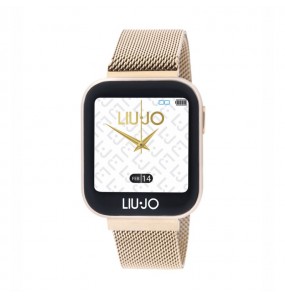 Montre Femme LIU JO Connectée Smartwatch Acier Doré Rose - SWLJ002