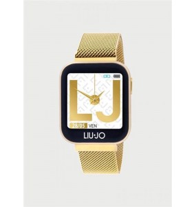 Montre Femme LIU JO Connectée Smartwatch Acier Doré - SWLJ004