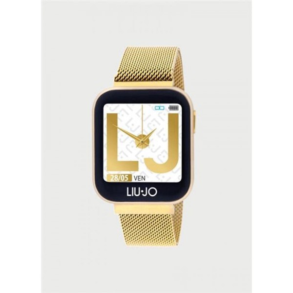 Montre Femme LIU JO Connectée Smartwatch Acier Doré - SWLJ004