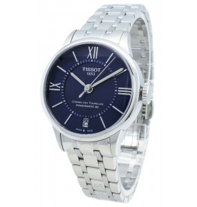 Montre Femme T0992071104800 Tissot Chemin des Tourelles Powermatic 80 Lady - Cadran Ronde, Bleu