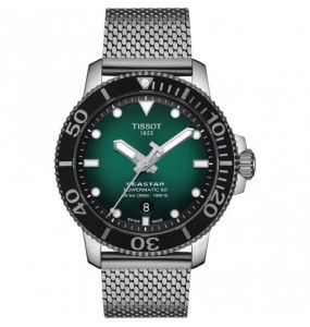 Montre Homme T1204071109100 Tissot Seastar 1000 Powermatic 80 - Cadran Ronde, Vert dégradé