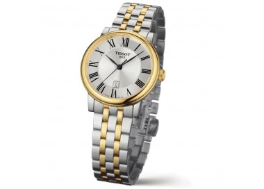 Montre Femme Tissot Carson argenté bracelet acier PVD - Réf. T1222102203300
