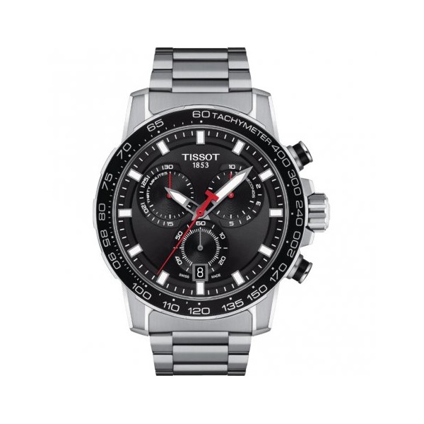 Montre Homme TISSOT Supersport Chrono Noir Acier Gris - T1256171105100