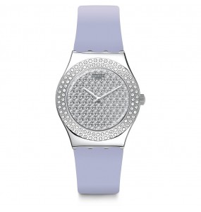 Montre Femme SWATCH Lovely Lilac Lila Strass - YLS216