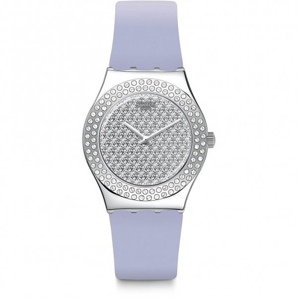 Montre Femme SWATCH Lovely Lilac Lila Strass - YLS216
