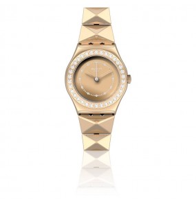 Montre Femme SWATCH Irony Swatch Lilibling Gold Or Strass - YSG169G