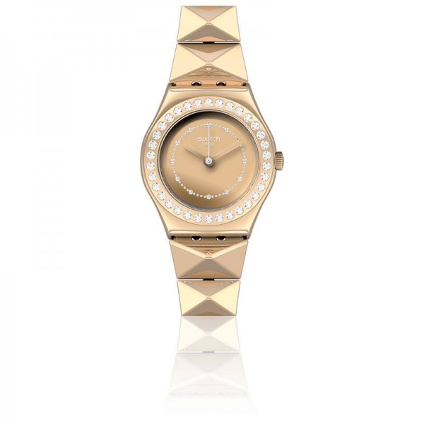 Montre Femme SWATCH Irony Swatch Lilibling Gold Or Strass - YSG169G