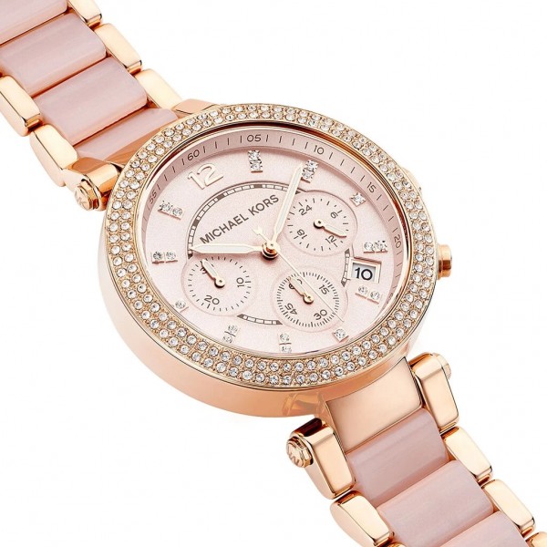 Montre Femme Michael Kors Parker Rose avec Zirconium - MK5896