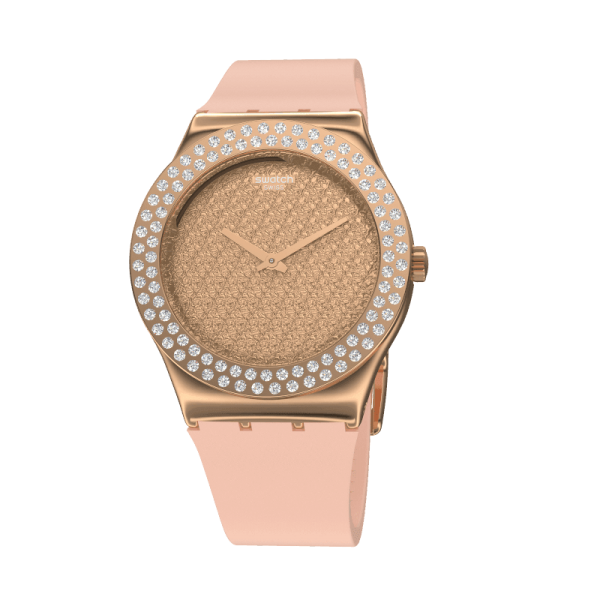 Montre Femme SWATCH Irony Medium Pink Confusion Rose - YLG140