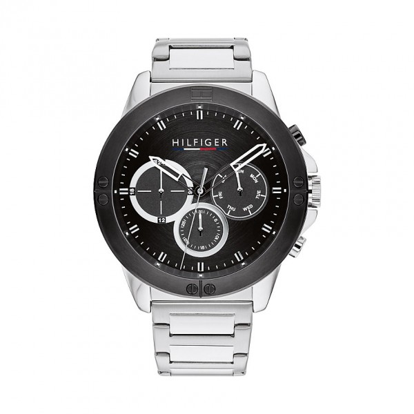 Montre Tommy Hilfiger Harley Homme - Boitier acier argenté - Bracelet acier argenté Montre Tommy Hilfiger Harley Homme - Boitier acier argenté - Bracelet acier argenté