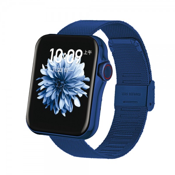 Montre Homme Smarty SW022H - Collection Standing - Bracelet Métal maille milanaise acier bleu Montre Homme Smarty SW022H - Collection Standing - Bracelet Métal maille milanaise acier bleu