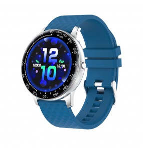 Montre Homme Smarty SW008C - Collection Warm Up - Bracelet Silicone bleu