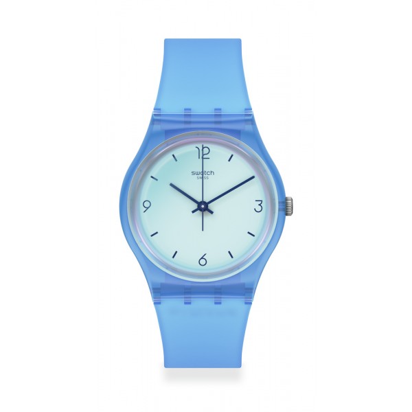 Montre Unisexe SWATCH Swan Ocean GS165 - Collection Monthly Drops - Boitier plastique bleu