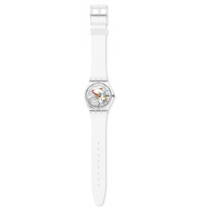 Montre Unisexe SWATCH Clearly Gent SO28K100 - Collection Clear - Boitier matériau biosourcé transparent