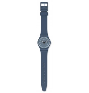 Montre Unisexe SWATCH Knock Nap SO28N701 - Collection Monthly Drops - Boitier matériau biosourcé bleu