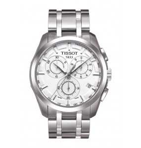 Montre Homme T0356171103100 Tissot Couturier Chronograph - Cadran Ronde, Argent