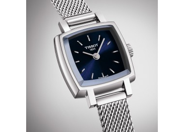 Montre Femme Tissot Lovely bleu bracelet acier - Réf. T0581091104100