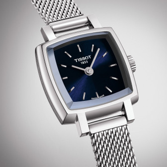 Montre Femme T0581091104100 Tissot Lovely Square - Cadran Carré, Bleu