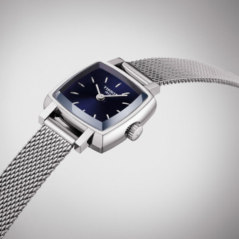 Montre Femme T0581091104100 Tissot Lovely Square - Cadran Carré, Bleu