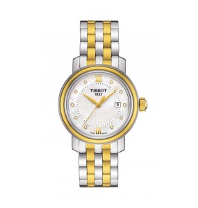 Montre Femme T0970102211600 Tissot Bridgeport Lady - Cadran Ronde, Nacre blanche