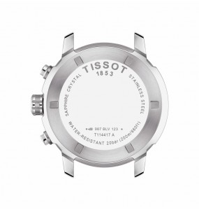 TISSOT PRC 200 BLANC SILICONE ROUGE T1144171703702