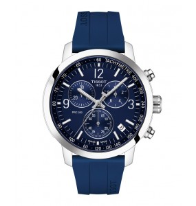 Montre Homme T1144171704700 Tissot PRC 200 Chronograph - Cadran Ronde, Bleu