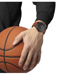 Montre Homme T1166173605112 Tissot Chrono XL NBA Special Edition - Cadran Ronde, Noir