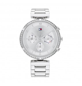 Montre Tommy Hilfiger Luna Femme - Boitier acier argenté - Bracelet acier argenté