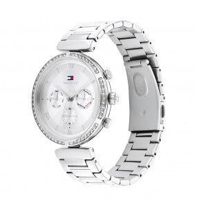 Montre Tommy Hilfiger Luna Femme - Boitier acier argenté - Bracelet acier argenté