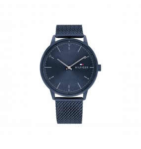 Montre Tommy Hilfiger Hendrix Homme - Boitier acier Bleu - Bracelet acier Bleu