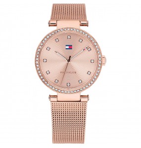 Montre Tommy Hilfiger Lynn Femme - Boitier acier Doré Rose - Bracelet acier Doré Rose