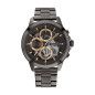 Tommy Hilfiger - Montre Homme - Henry - Multifonction - Cadran Coeur Ouvert - Bracelet Acier Gris - Ref 1710479