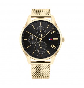 Montre Tommy Hilfiger Damon Homme - Boitier acier Doré - Bracelet acier Doré