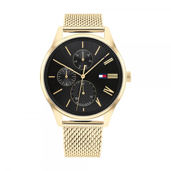 Montre Tommy Hilfiger Damon Homme - Boitier acier Doré - Bracelet acier Doré