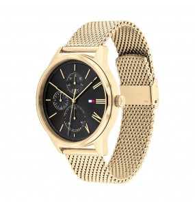 Montre Tommy Hilfiger Damon Homme - Boitier acier Doré - Bracelet acier Doré