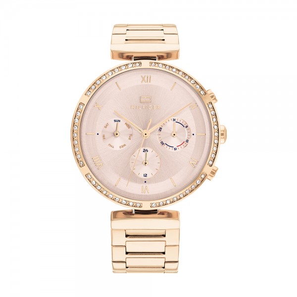 Montre Femme Tommy Hilfiger Luna, cadran rose gold et bracelet acier