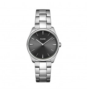 Montre Femme Cluse Féroce Petite Steel Dark Grey, Silver Colour noir CW11202