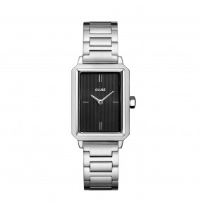 Montre Femme Cluse Fluette Steel Black, Silver Colour noir CW11501