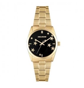 Montre Femme Zadig et Voltaire Collection Fusion, style Hors norme au cadran Noir - Ref ZVF1802