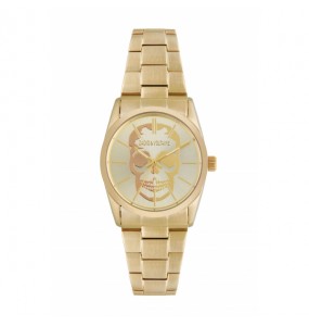 Montre Femme Zadig et Voltaire Collection Timeless, style Hors norme au cadran Doré - Ref ZVT002