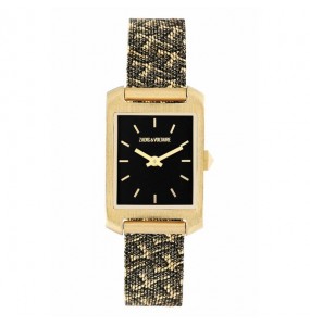 Montre Femme Zadig et Voltaire Collection Timeline, style Hors norme au cadran Noir - Ref ZVT1118