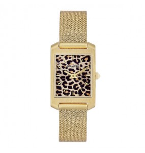 Montre Femme Zadig et Voltaire Collection Timeline, style Hors norme au cadran Doré - Ref ZVT710