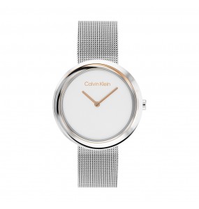 Montre Femme Calvin Klein - Collection Sculptural Twisted Bezel - Style Tendance - Réf. 25200011