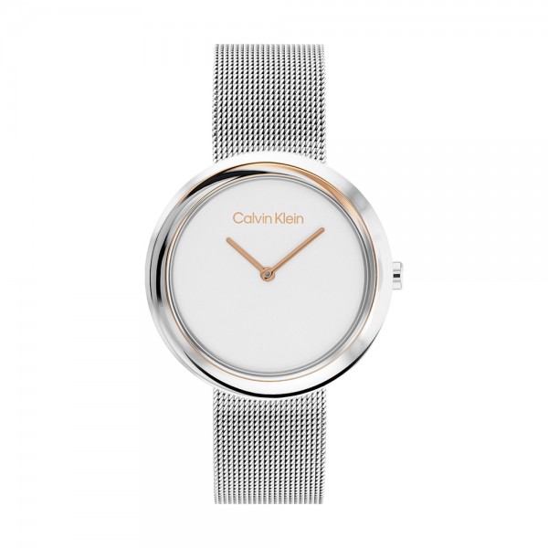 Montre Femme Calvin Klein - Collection Sculptural Twisted Bezel - Style Tendance - Réf. 25200011