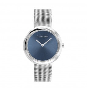 Montre Femme Calvin Klein - Collection Sculptural Twisted Bezel - Style Tendance - Réf. 25200014