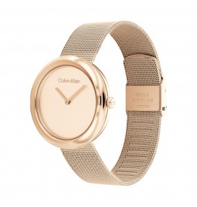 Montre Femme Calvin Klein - Collection Sculptural Twisted Bezel - Style Tendance - Réf. 25200013