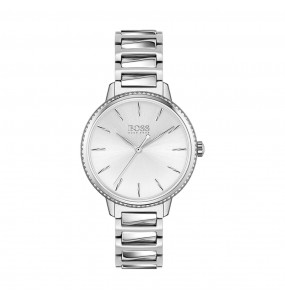 Montre Femme Hugo Boss Signature  - Boîtier acier argenté - Bracelet acier argenté - Ref 1502539